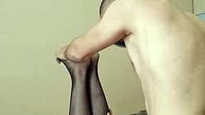 Milf In Stockings Rides Anal