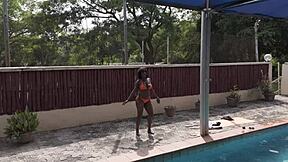 Fun Pool Time with Pussy Licking