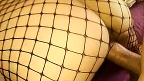 Milf In Stockings Rides Anal