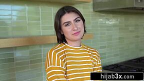 Sexy Middle-Eastern Teen 18+ Sucks Cock For The First Time, Bent Over And Riding Hard