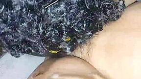 licking very hot desi indian bhabhi hairy pussy