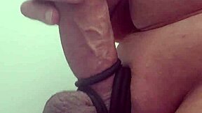 Intense Solo Masturbation With Multiple Rings Gripping The Cock For Amateur Pleasure