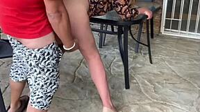 stepmom mutual masturbation outdoor creampie with bent over fingering