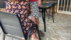 stepmom mutual masturbation outdoor creampie with bent over fingering