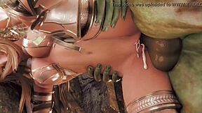 Elf 3D Sex Creampie!