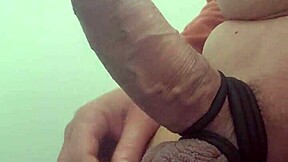 Intense Solo Masturbation With Multiple Rings Gripping The Cock For Amateur Pleasure