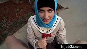 Sexy Middle-Eastern Teen 18+ Sucks Cock For The First Time, Bent Over And Riding Hard