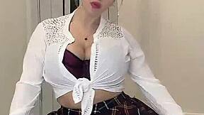 A neighbor with natural tits came to your room what are you going to do with her