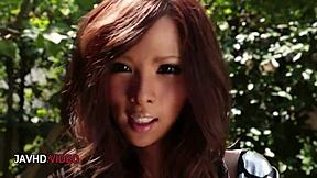 ema kisaki endures rough anal creampie in steamy threesome