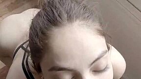 De Nuevo En Mi Ojito, Cute Brunette Teen Gets Facial Cumshot At Home