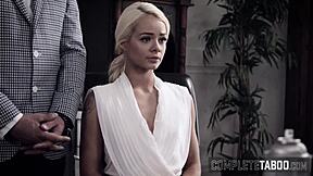 Fetish teen 18+ sub in threeway gets spermed by milf and monster cock