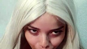 Intense Blowjob Lost Control, Cum in Witch's Mouth