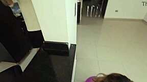 Horny Wife Sucks Dick Behind Husband's Back