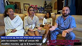 Nurse Genesis Conducts Pre-Employment Physical With Close-Ups On Pussy, Tits, And Armpits In Hospital Setting
