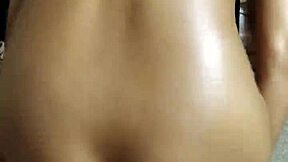 Husband Couldn't Resist, Placed His Hairy Wife To Sit For Ass Worship