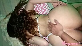 Latina whore doggystyle cum