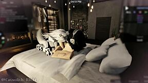 she comes back after a month for more fun with a follower