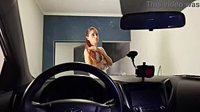 Risky Masturbation While Watching College Students in Parking Lot