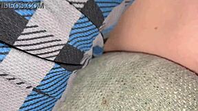 18 Year Old Blonde Takes Double Creampie