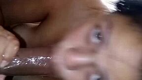 my wife enjoys a casual drink after a rough day then leads in a fun pose