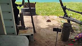 Cintia And Rodrigo Engage In Passionate Fucking On The Beach, Showing Their Beautiful Bodies And Legs In Fetish Scene