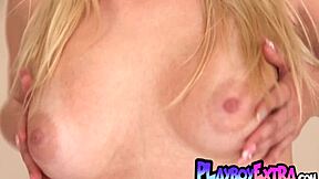 Beautiful blonde teen 18+ bombshell sky wonderland shows off her slender curves 😍