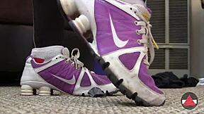 casual stroll in sneakers outdoors