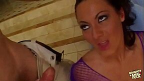 sandra romain deepthroats two dicks and gets destroyed