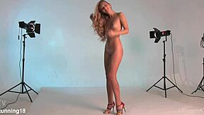 Blonde teen with hazel eyes