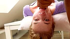 Sexy Blonde Teen Mimi's Experienced Hardcore Face Fucking With Steven Hard