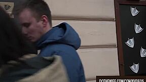 Wife Lena Dark Makes Cuck Lick As She Takes Bbc Up Ass