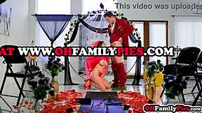 halloween fun with stepsister in costume hailey rose