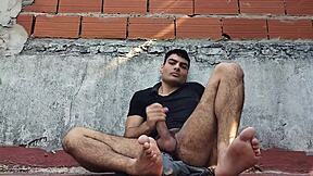 How Does Sensual Outdoor Masturbation Feel With Big Cock On Sunny Day?