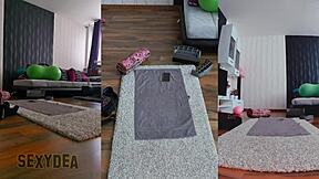 dive into pure sensuality with this triple cam view of my naked workout.