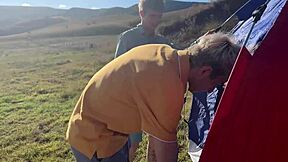 Full Video Daddy in the Forest in a Tent Fucked His Stepson and Twinks Hard Finished in the Ass