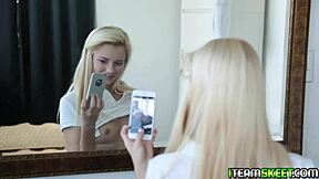 Riley spread her pussy wide on the desk for her teacher to ravage