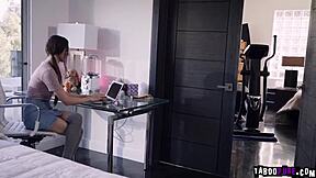 Aiden Ashley and Maya Woulfe Make Out in the Kitchen