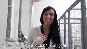 Euro amateur picked up in public and fucked indoors with big cock