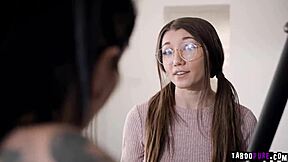 Aiden Ashley and Maya Woulfe Make Out in the Kitchen