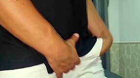 Muscular Bodybuilder Masseuse Gets Oiled and Spanked in Homemade Exhibitionist Striptease with Dirty Talk