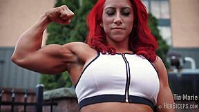 Tia Marie's Intense Muscle Bicep Measurements