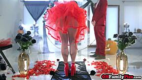 halloween fun with stepsister in costume hailey rose