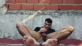 How Does Sensual Outdoor Masturbation Feel With Big Cock On Sunny Day?