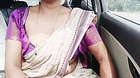 Saree Clad Big Boobs Indian Aunty Fucks Son In Law