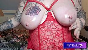 Revealme Voluptuous Milfs Erotic Solo With Huge Tits Dildo Boobjob Fingering And Explosive Orgasm