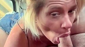 streetwalkers pussy gets extra wet while being fucked bareback and watches as she takes a load of cum in her mouth