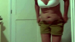 I please my stepson by lifting my dress so he can jerk off and cum on me 😈