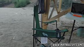 Teen busted by cop brunette gets pulled over for a cavity search and