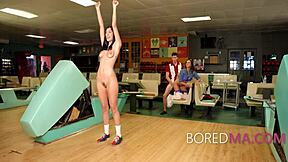 In this taboo scene, stepmom and stepdaughter engage in free use blowjobs at the same time