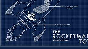 man attaches rocketman toy to motorbike and shakes from orgasm sponsored by store